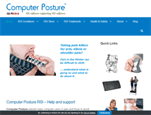 Tablet Screenshot of computer-posture.co.uk